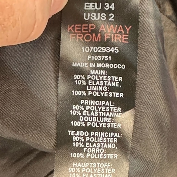 Topshop Cut Out Blazer Dress - Purple - size 2 - Picture 7 of 9